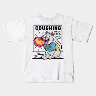 Cat coughing Kids T-Shirt